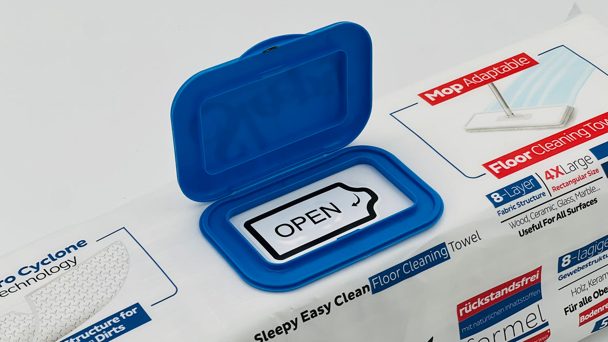 Sleepy Easy Clean - MOP 4x50 vellen - Bleekmiddel (Blauw) - DOOSVOORDEEL