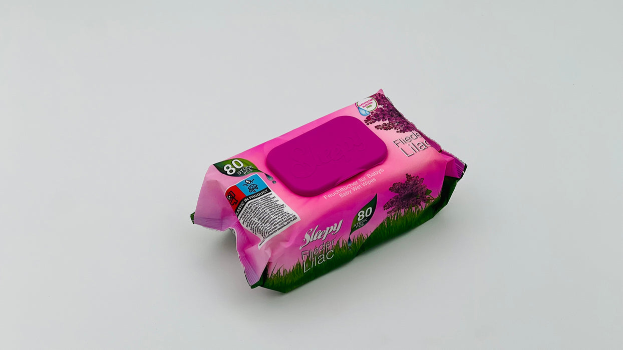 Sleepy Voordeel Verpakking Lila Babydoekjes 16x80 vellen