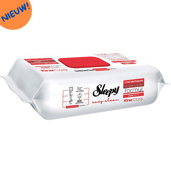 PREORDER: 6x Sleepy Doekjes -  Kersen (Rood) - Easy Clean - DOOSVOORDEEL