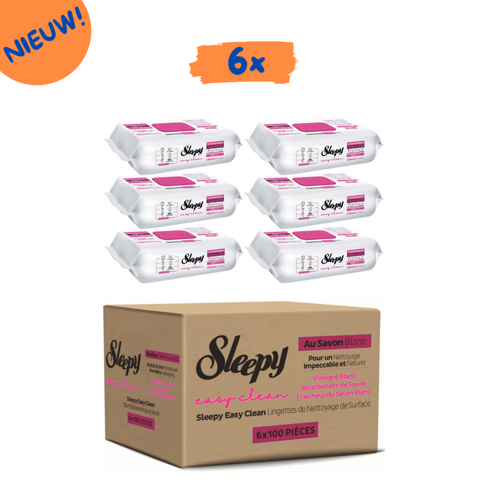 PREORDER: 6x Sleepy Doekjes -  Lelie (Roze) - Easy Clean - DOOSVOORDEEL