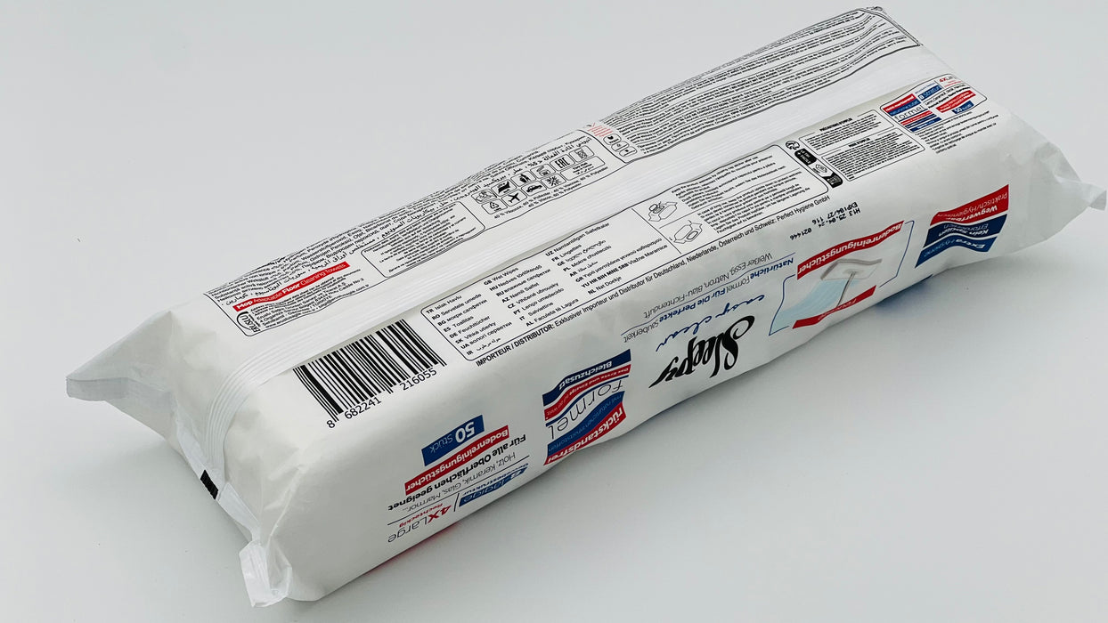 Sleepy Easy Clean - MOP 4x50 vellen - Bleekmiddel (Blauw) - DOOSVOORDEEL
