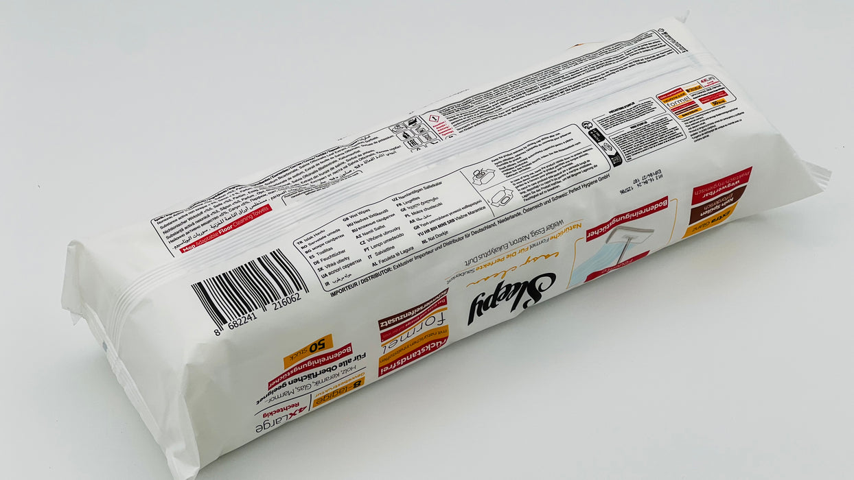 Sleepy Easy Clean - MOP 4x50 vellen - Arabische zeep (herbal - Geel) - DOOSVOORDEEL