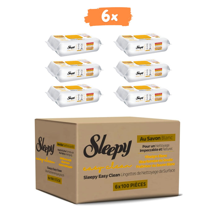 Sleepy easy clean - Geel 6x100 vellen - DOOSVOORDEEL