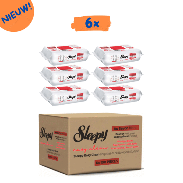 Sleepy Doekjes –  Kersen (Rood) – Easy Clean – DOOSVOORDEEL 6×100