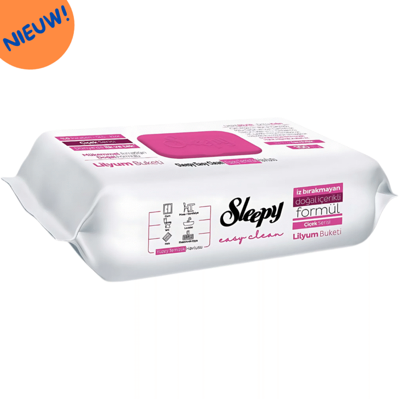 Sleepy Doekjes -  Lelie (Roze) - Easy Clean - DOOSVOORDEEL 6x100 - Afbeelding 3