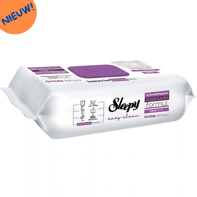 Sleepy Doekjes -  Orchidee (Paars) - Easy Clean - DOOSVOORDEEL 6x100 - Afbeelding 3