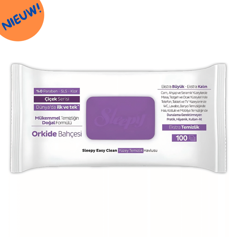 Sleepy Doekjes -  Orchidee (Paars) - Easy Clean - DOOSVOORDEEL 6x100 - Afbeelding 4
