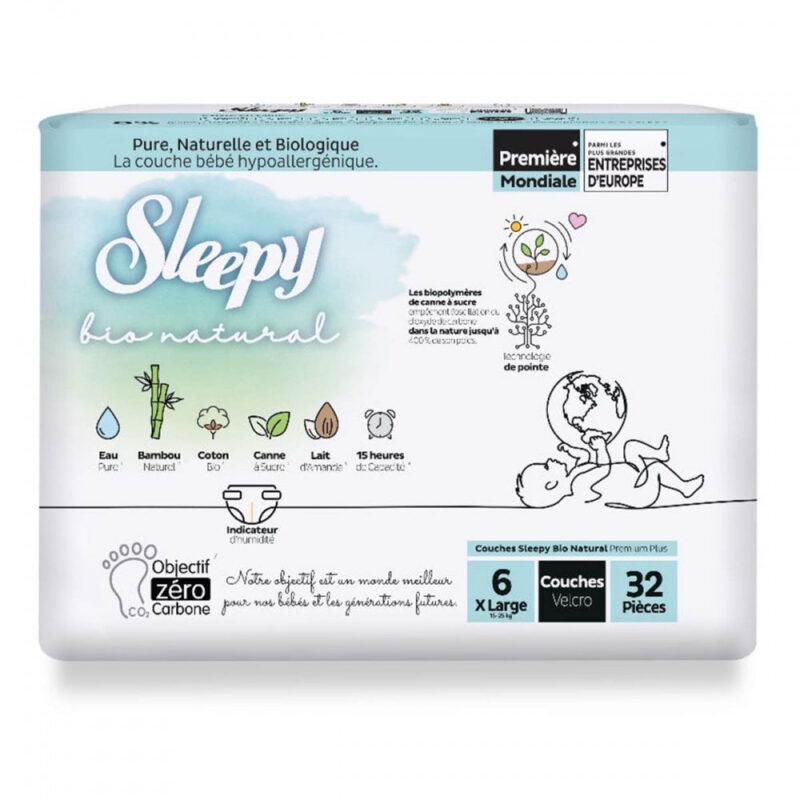 Sleepy Premium Bio Natural Luiers - 100% Natural - Afbeelding 9