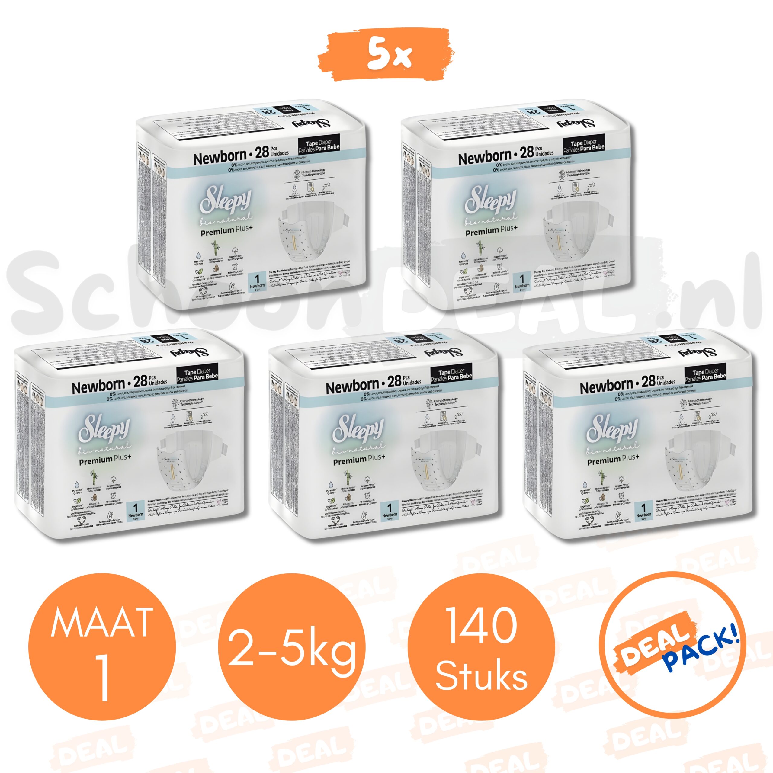 Sleepy Baby Luiers - Maat 1 - Voordeelverpakking / DEALPACK!