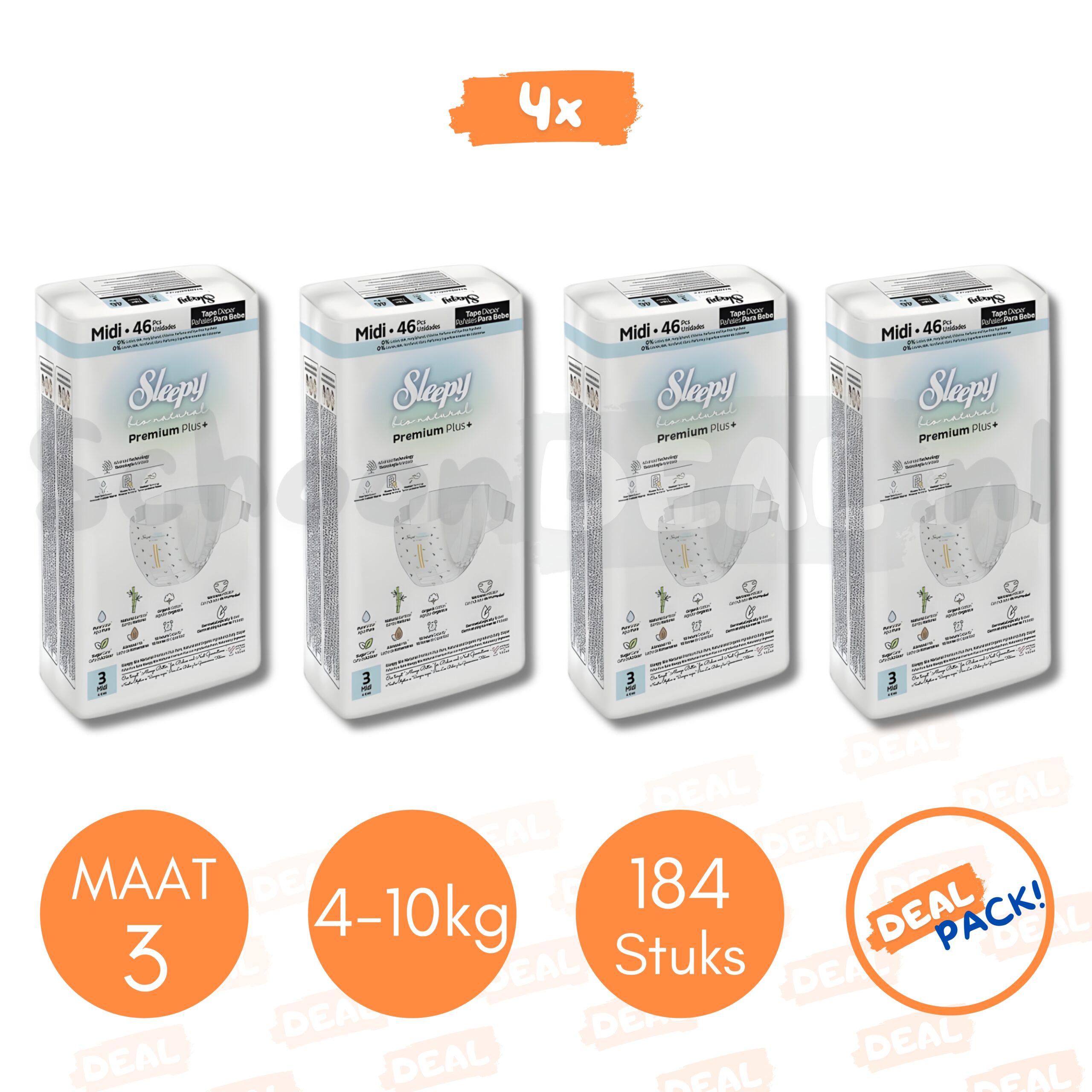 Sleepy Baby Luiers - Maat 3 - Voordeelverpakking / DEALPACK!