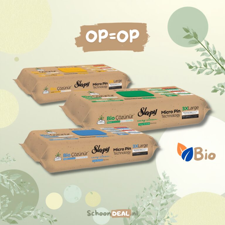 Lees meer over het artikel OP=OP: SLEEPY BIOLOGISCHE REINIGINGSDOEKJES