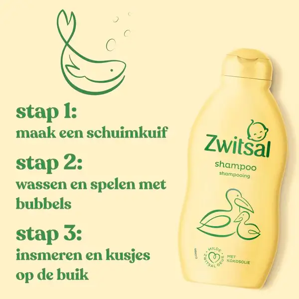 Zwitsal Shampoo - Regular 200 ml. - Afbeelding 2